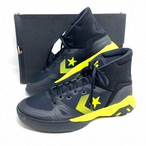 CONVERSE Men Size 165907C G4 HI Black Lemon Venom Sneakers Basketball Knit Black